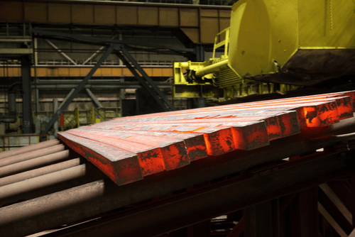 Glowing Carbon Steel